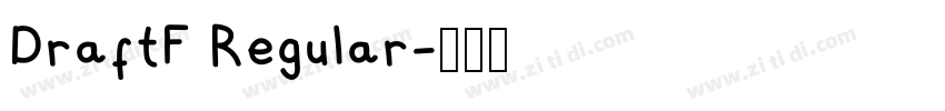 DraftF Regular字体转换